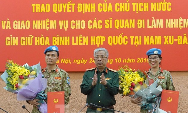 Ещё двое вьетнамских офицеров отправятся в Южный Судан на миротворческую миссию ООН