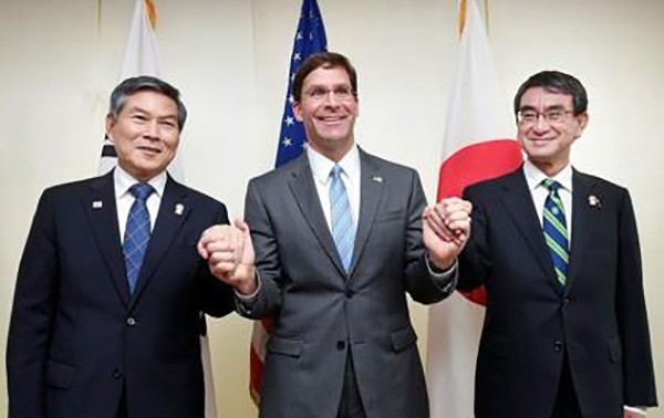 США приветствуют усилия Японии по укреплению трёхстороннего сотрудничества с Южной Кореей