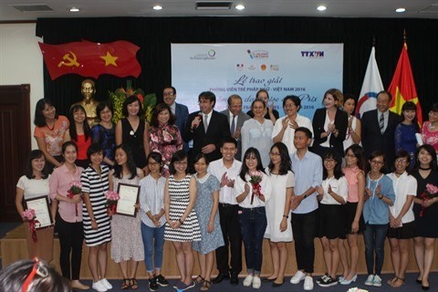 Les meilleurs "Jeunes reporters francophones-Vietnam 2016"