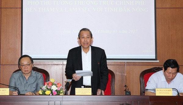 Truong Hoa Binh : Dac Nong doit améliorer son environnement des affaires