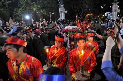 Fête de l'ouverture des sceaux du temple Trân à Thai Binh 