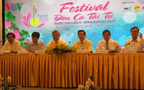 Le 2ème festival national de đờn ca tài tử du Sud sera organisé à Binh Duong