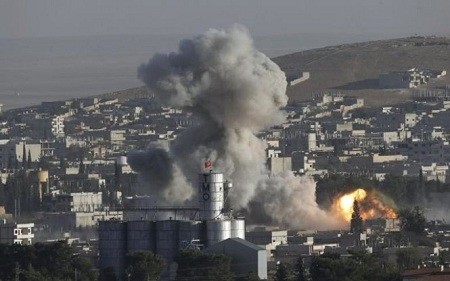Damas fait état d'un bombardement de dépôts de gaz toxique