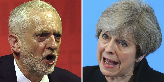   Législatives britanniques: Theresa May et Jeremy Corbyn au coude à coude, selon un sondage