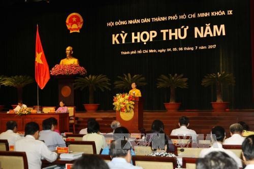 Ouverture de la 5ème session du conseil populaire de Ho Chi Minh-ville, 9ème exercice