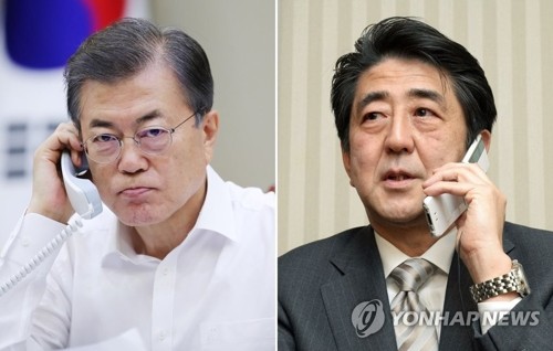 Moon Jae-in et Shinzo Abe d'accord pour résoudre pacifiquement le dossier nucléaire nord-coréen
