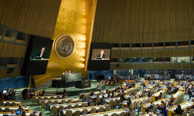 Investiture du nouveau président de l'Assemblée générale de l'ONU
