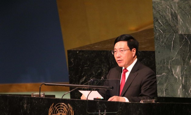 Activités de Pham Binh Minh en marge de la 72ème Assemblée générale de l’ONU