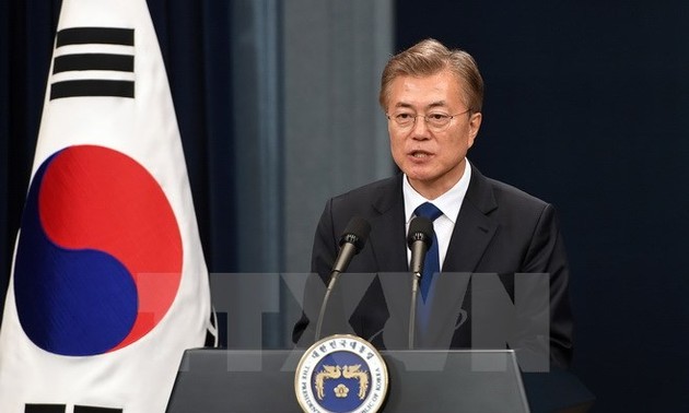  Moon Jae-in veut des mesures rapides pour la participation du Nord aux JO de PyeongChang