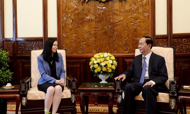 Le président Trân Dai Quang reçoit l’ambassadrice polonaise