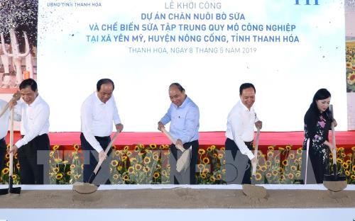 Thanh Hoa: Le Premier ministre inaugure un projet d’élevage bovin