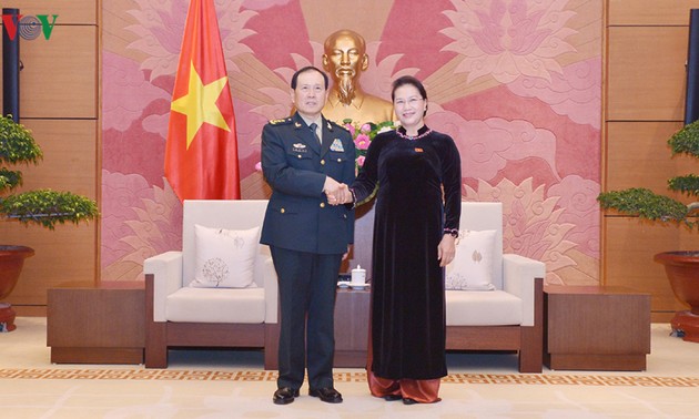 Le ministre chinois de la Défense reçu par Nguyên Thi Kim Ngân 