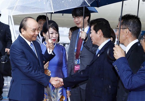Le Premier ministre Nguyên Xuân Phuc est arrivé à Osaka