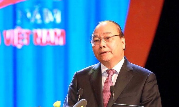 Le Premier ministre Nguyên Xuân Phuc à la célébration du 90e anniversaire de la CGTV