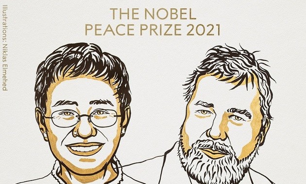 Prix Nobel de la paix : Deux journalistes, Maria Ressa et Dmitry Mouratov, distingués