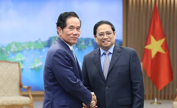 Pham Minh Chinh reçoit le maire de Phnom Penh