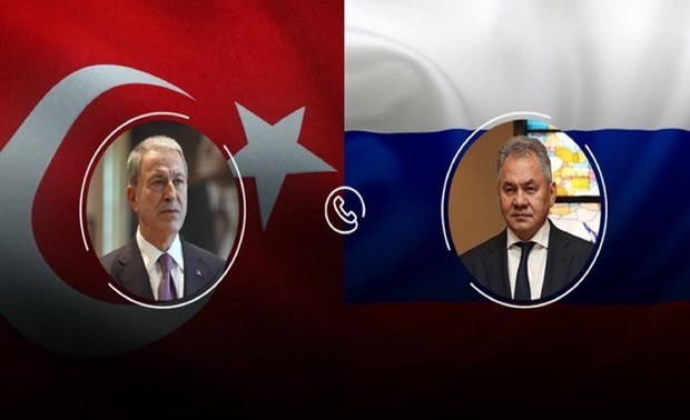 Le ministre russe de la Défense s’entretient avec ses homologues turc, francais et britannique de la situation en Ukraine