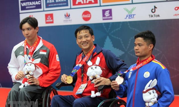 วันที่ 3 ของการแข่งขันอาเซียนพาราเกมส์ครั้งที่ 12 ทัพกีฬาเวียดนามคว้าได้หลายเหรีญยทอง