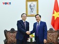 Phó Thủ tướng Lê Minh Khái tiếp Tổng Giám đốc Ngân hàng MUFG, Nhật Bản