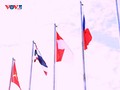 พิธีเชิญธงชาติขึ้นสู่ยอดเสาในงามมหกรรมกีฬานักเรียนเอเชียตะวันออกเฉียงใต้ครั้งที่ 13