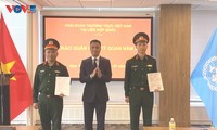 Erstmalige Verleihung militärischer Ränge an vietnamesische Offiziere bei den Vereinten Nationen