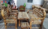 Tri Canh, an outstanding model in making handicraft products in Tra Vinh