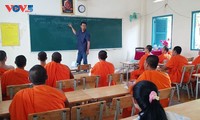 チャビン省の寺 クメール語教育に貢献