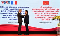 GS.VS. Châu Văn Minh, Chủ tịch Viện Hàn lâm Khoa học và Công nghệ Việt Nam được trao Huân chương Bắc đẩu Bội tinh của Pháp