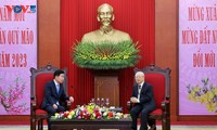 KPV-Generalsekretär Nguyen Phu Trong trifft Südkoreas Parlamentspräsident Kim Jin-pyo