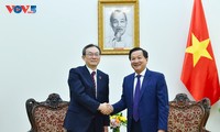 Phó Thủ tướng Lê Minh Khái tiếp Tổng Giám đốc Ngân hàng MUFG, Nhật Bản