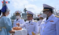Biên đội tàu của Hải quân Việt Nam được Hạm đội Thái Bình Dương chào đón long trọng