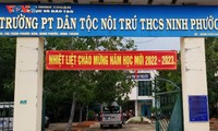 Trường Phổ thông dân tộc nội trú Trung học cơ sở Ninh Phước chăm lo cho học sinh dân tộc thiểu số