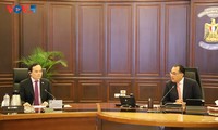 Phó Thủ tướng Trần Lưu Quang hội đàm với Thủ tướng Ai Cập Mostafa Madbouly