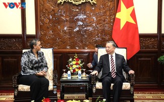 Presiden Vietnam, To Lam Terima Para Dubes yang Menyampaikan Surat Kenegaraan