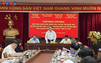 Completan preparativos para seminario acerca de valores de la nación, la cultura, la familia y el pueblo de Vietnam