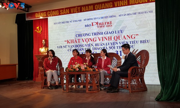 Kunstprogramm zur Ehrung der Sportlerinnen und Trainer von Hanoi