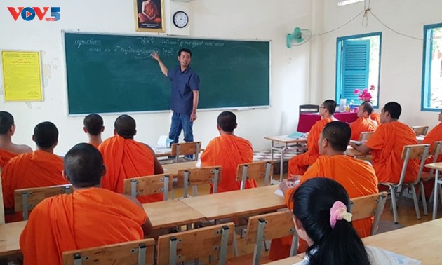 Pagoden in der Provinz Tra Vinh bewahren die Schrift der Khmer