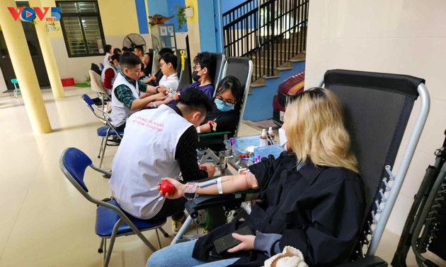Blood donation surges in the spirit of Tet