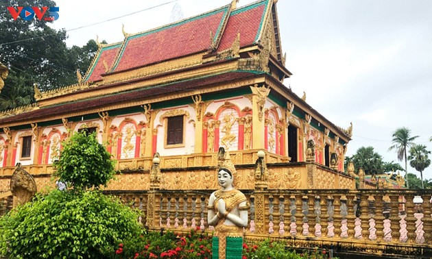 La pagoda Chroi Tansa, obra emblemática de la cultura jemer en Tra Vinh