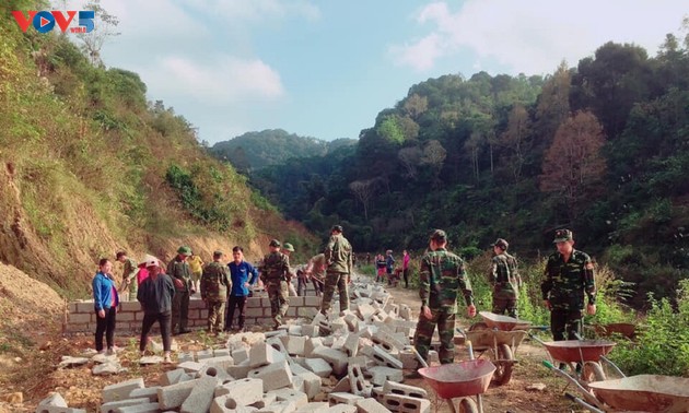 Soldaten der Grenzstation Dam Thuy – Dreh- und Angelpunkt der Volksgruppen im Grenzgebiet