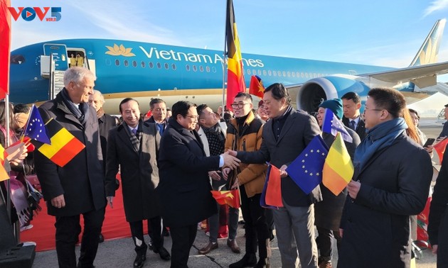 Premierminister Pham Minh Chinh in Brüssel eingetroffen