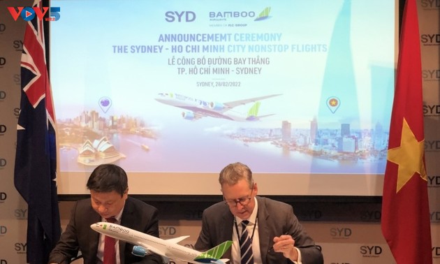 Bamboo Airways gibt Flüge zwischen Ho Chi Minh Stadt und Sydney bekannt