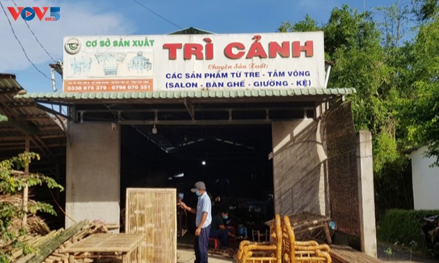 Tri Canh, una sobresaliente instalación de producción de artesanías de bambú en Tra Vinh