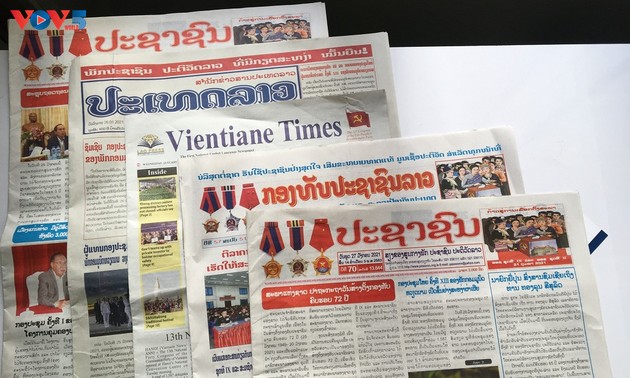 Les médias du Laos saluent le 13e Congrès national du Parti communiste vietnamien