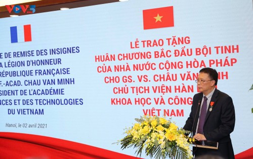 GS.VS. Châu Văn Minh, Chủ tịch Viện Hàn lâm Khoa học và Công nghệ Việt Nam được trao Huân chương Bắc đẩu Bội tinh của Pháp - ảnh 3