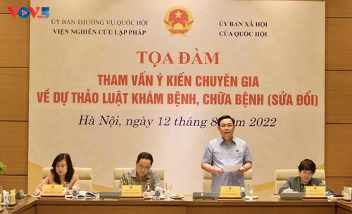 NA Chairman consults experts on Medical Examination and Treatment Draft Law - ảnh 1