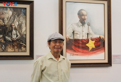 Họa sỹ Việt kiều và những bức tranh đặc sắc về Bác Hồ  - ảnh 12