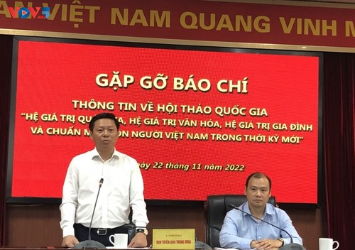 Debatirán sistemas de valores nacionales, culturales y normas de Vietnam en nueva coyuntura - ảnh 1