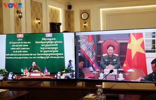 Việt Nam - Campuchia ký kết kế hoạch hợp tác quốc phòng năm 2021 - ảnh 1
