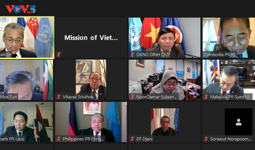 Вьетнам провел итоговое онлайн-заседание АСЕАН 2020 года в Нью-Йорке  - ảnh 1